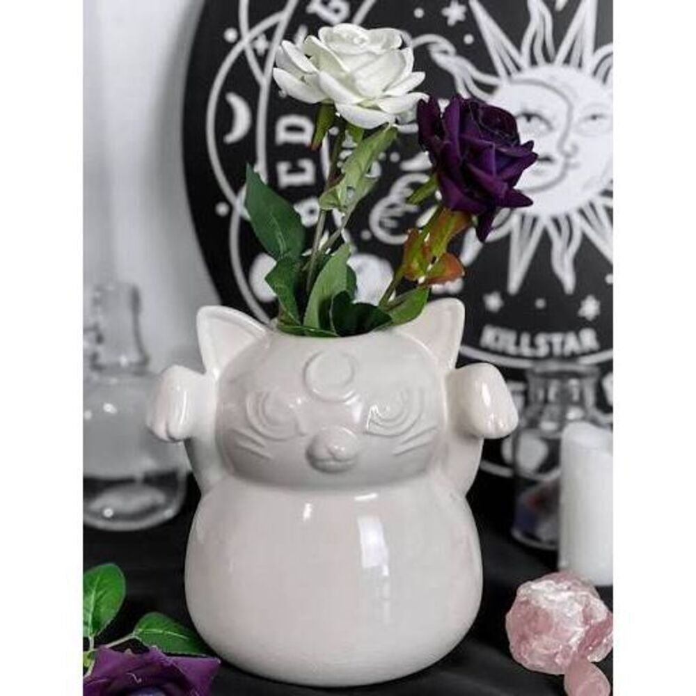 Killstar Ghost Kitty Vase